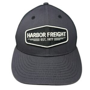Harbor Freight Trucker Hat Gray One Size HFT Est 1977 Snapback Mesh Back Patch